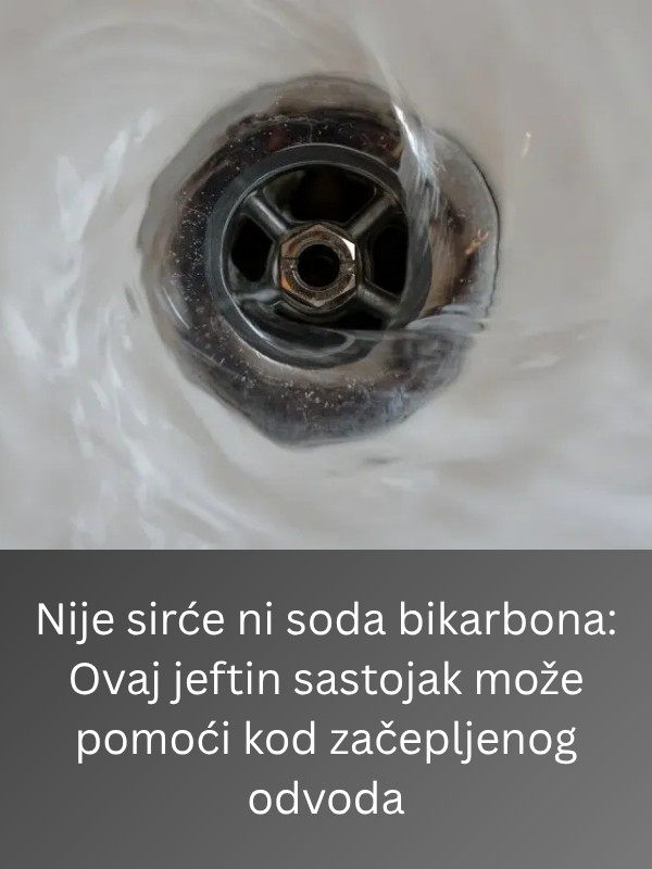 Nije sirće ni soda bikarbona: Ovaj jeftin sastojak može pomoći kod začepljenog odvoda - content image